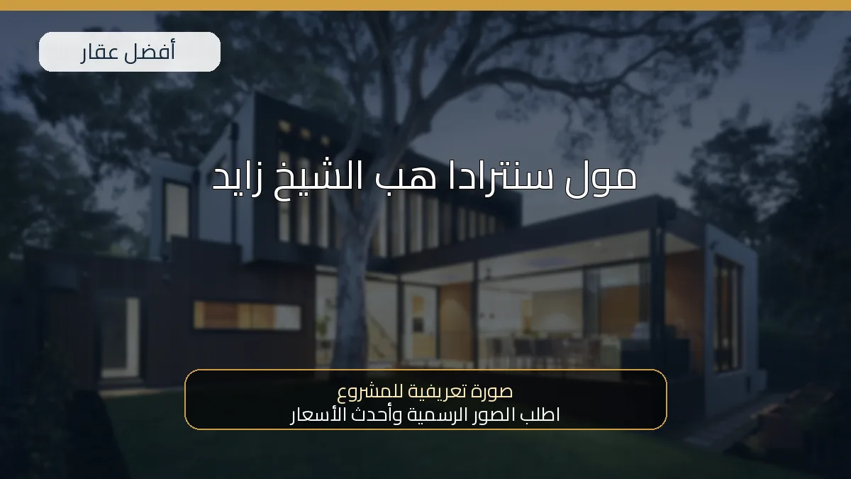 مول سنترادا هب الشيخ زايد — صورة تعريفية للمشروع