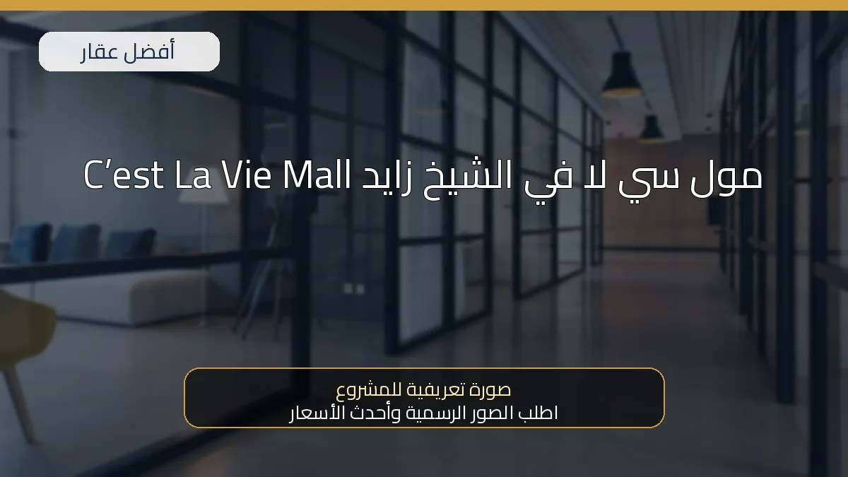 مول سي لا في الشيخ زايد C’est La Vie Mall — صورة تعريفية للمشروع