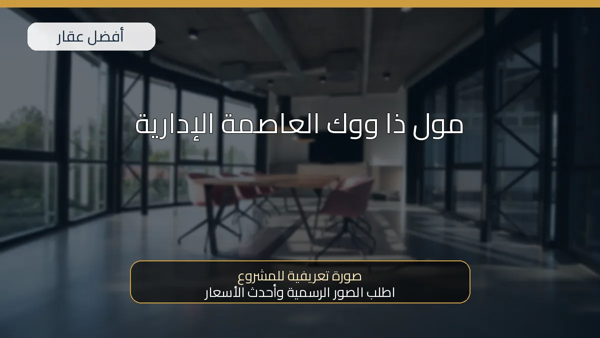 مول ذا ووك العاصمة الإدارية — صورة تعريفية للمشروع