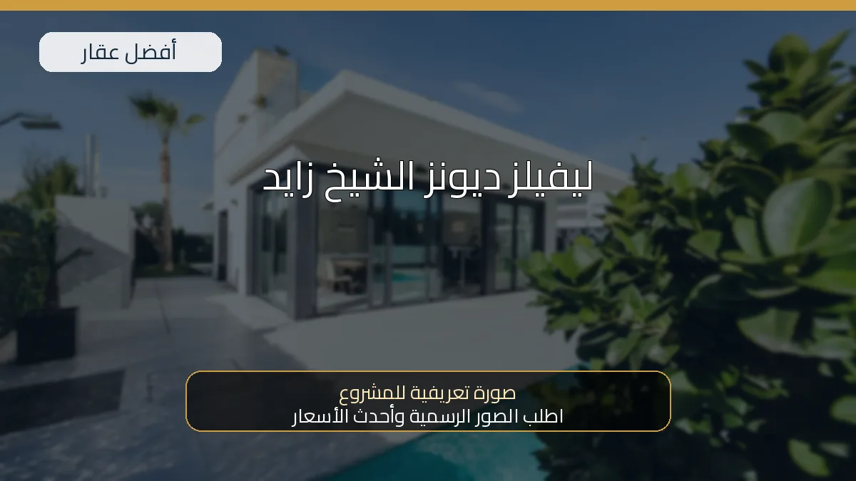 ليفيلز ديونز الشيخ زايد — صورة تعريفية للمشروع